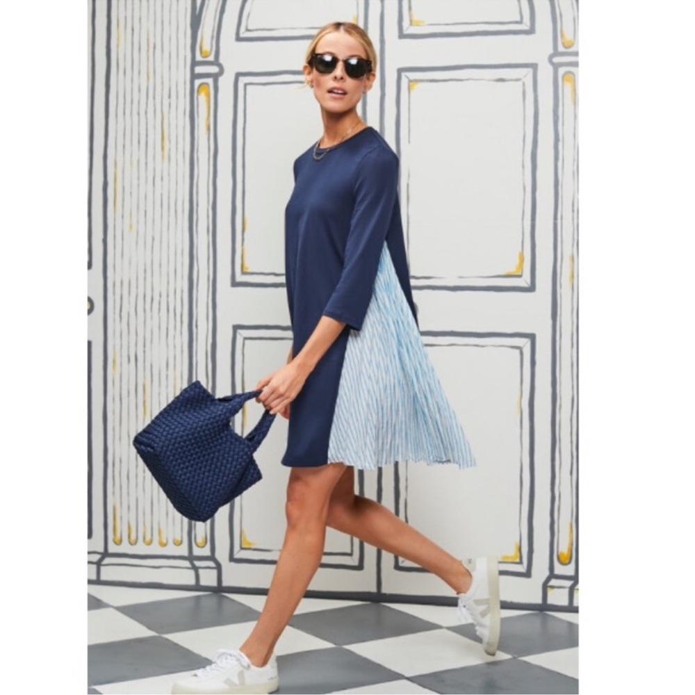 Pomander Place Blue Knit Devon Dress